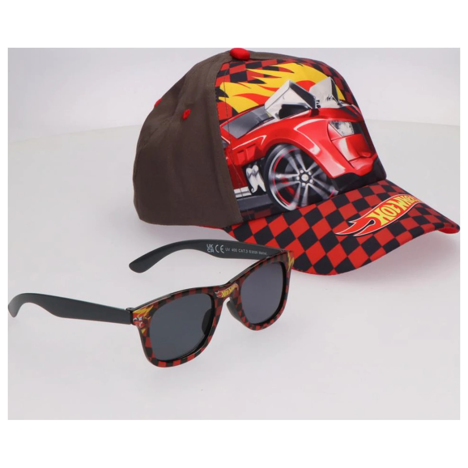 Hot Wheels Racing Sunglasses and Baseball Cap Set product photo