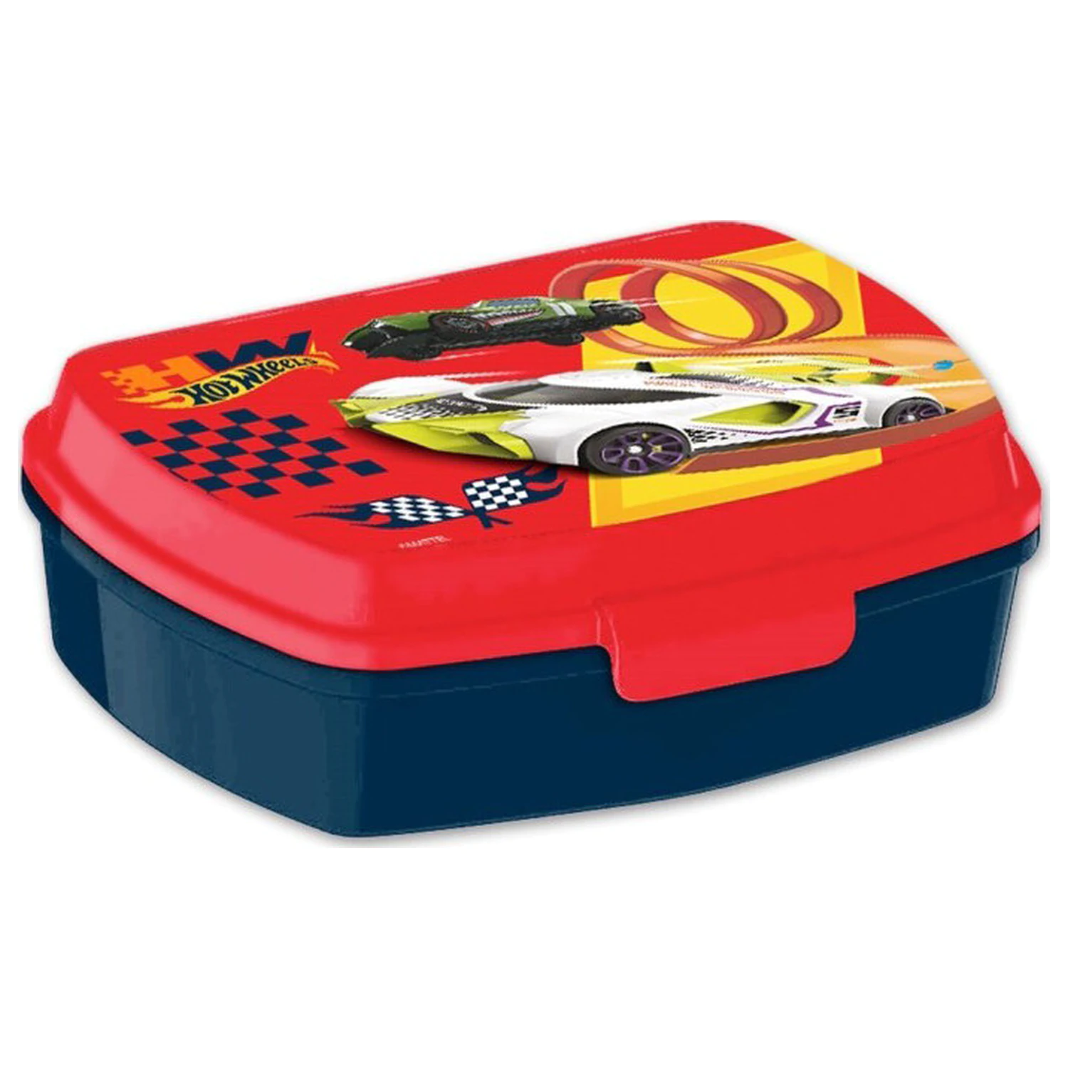 Hot Wheels Red Funny Plastic Sandwich Box product photo