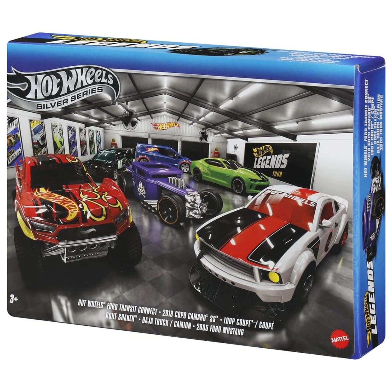 Hot Wheels Silver Series Die-Cast Vehicle 6-Pack 1/64 Legends product photo