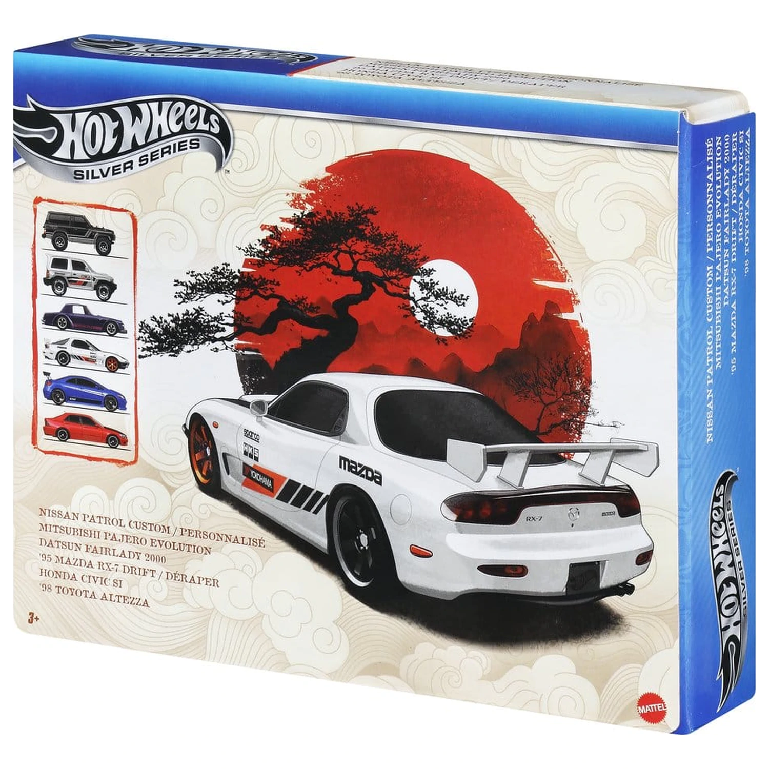 Hot Wheels Silver Series Die-Cast Vehicle 6-Pack 1/64 Streets of Japan product photo