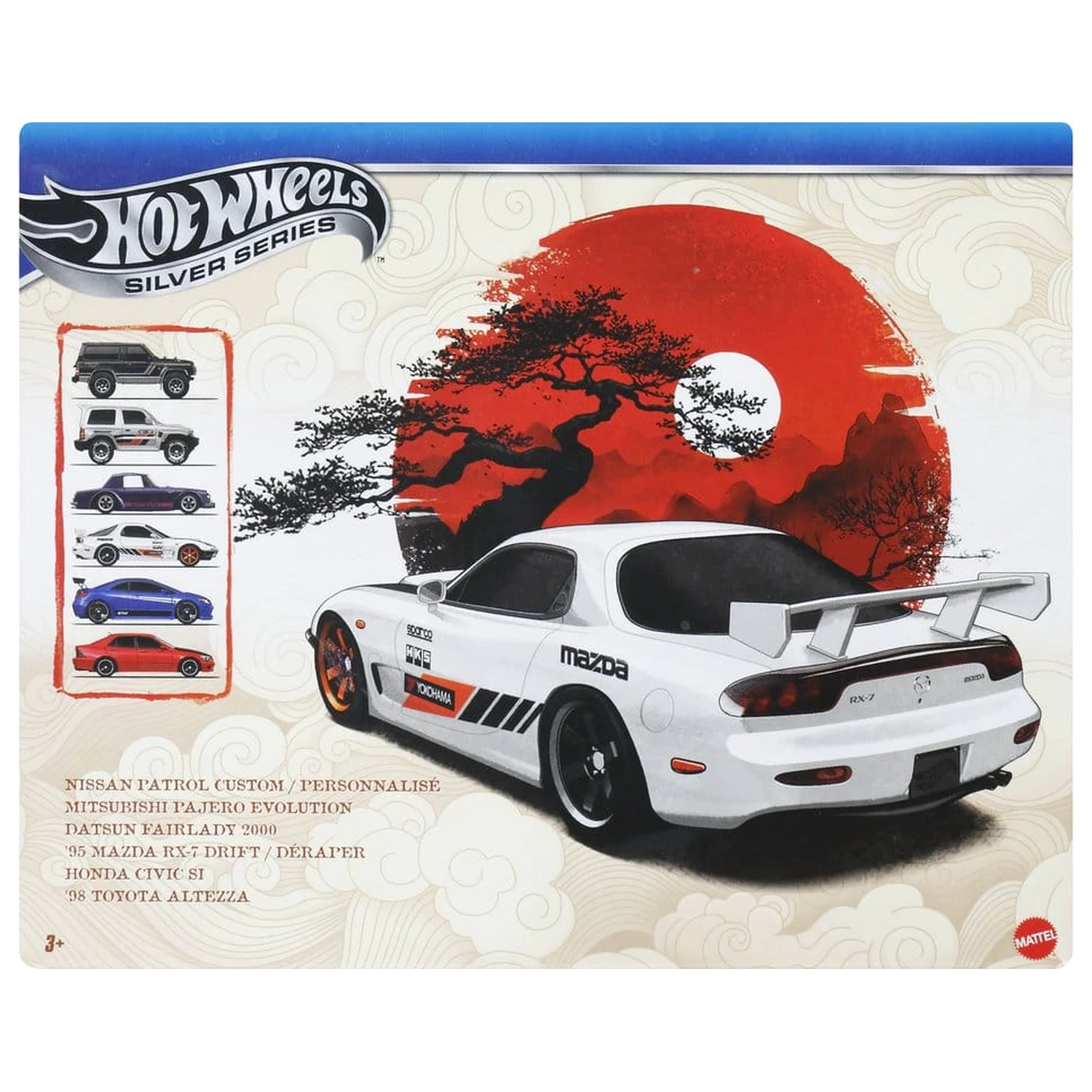 Hot Wheels Silver Series Die-Cast Vehicle 6-Pack 1/64 Streets of Japan product photo