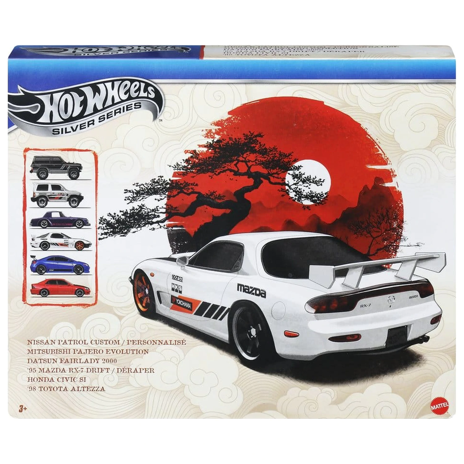Hot Wheels Silver Series Die-Cast Vehicle 6-Pack 1/64 Streets of Japan product photo