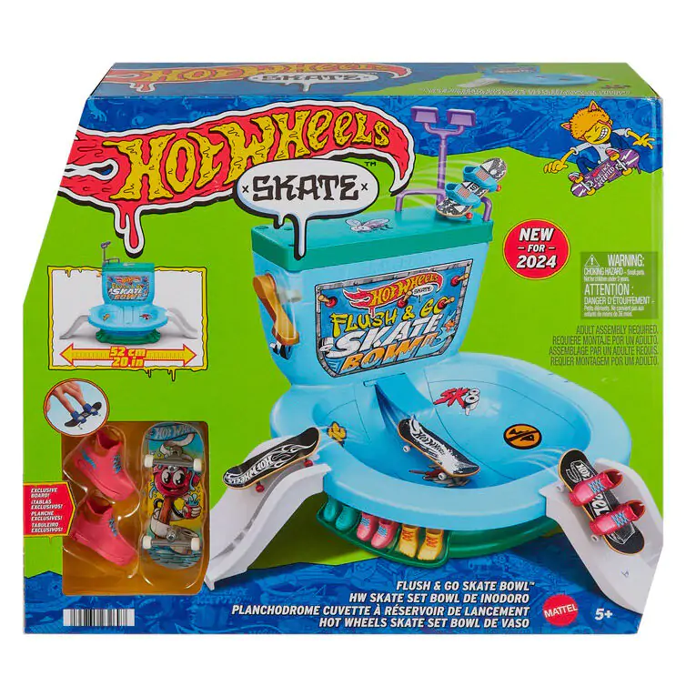 Hot Wheels Skate Flush & Go Skate Bowl product photo