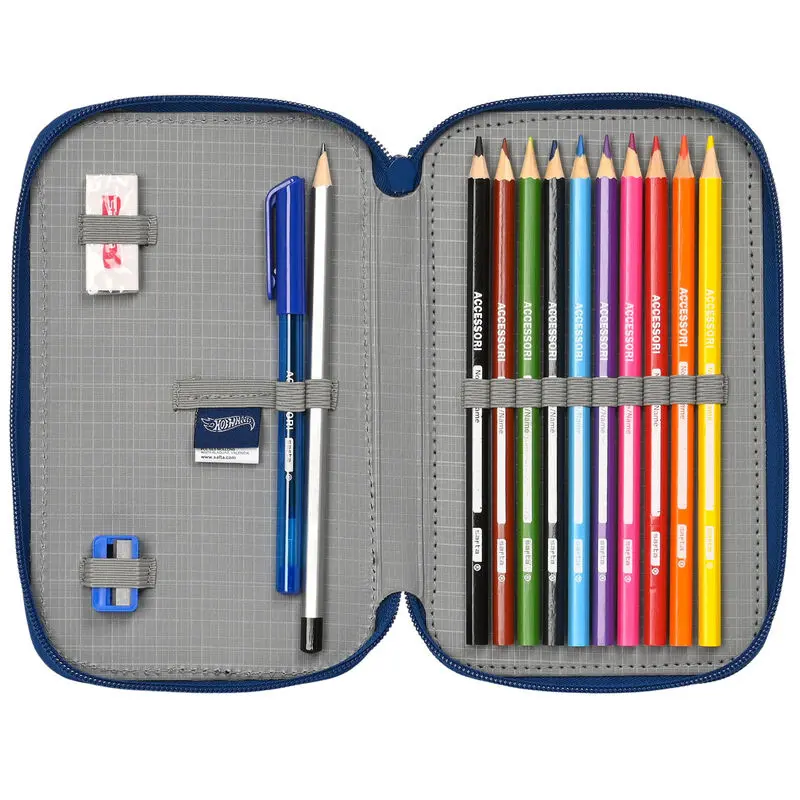 Hot Wheels Speed Club double pencil case 28pcs product photo