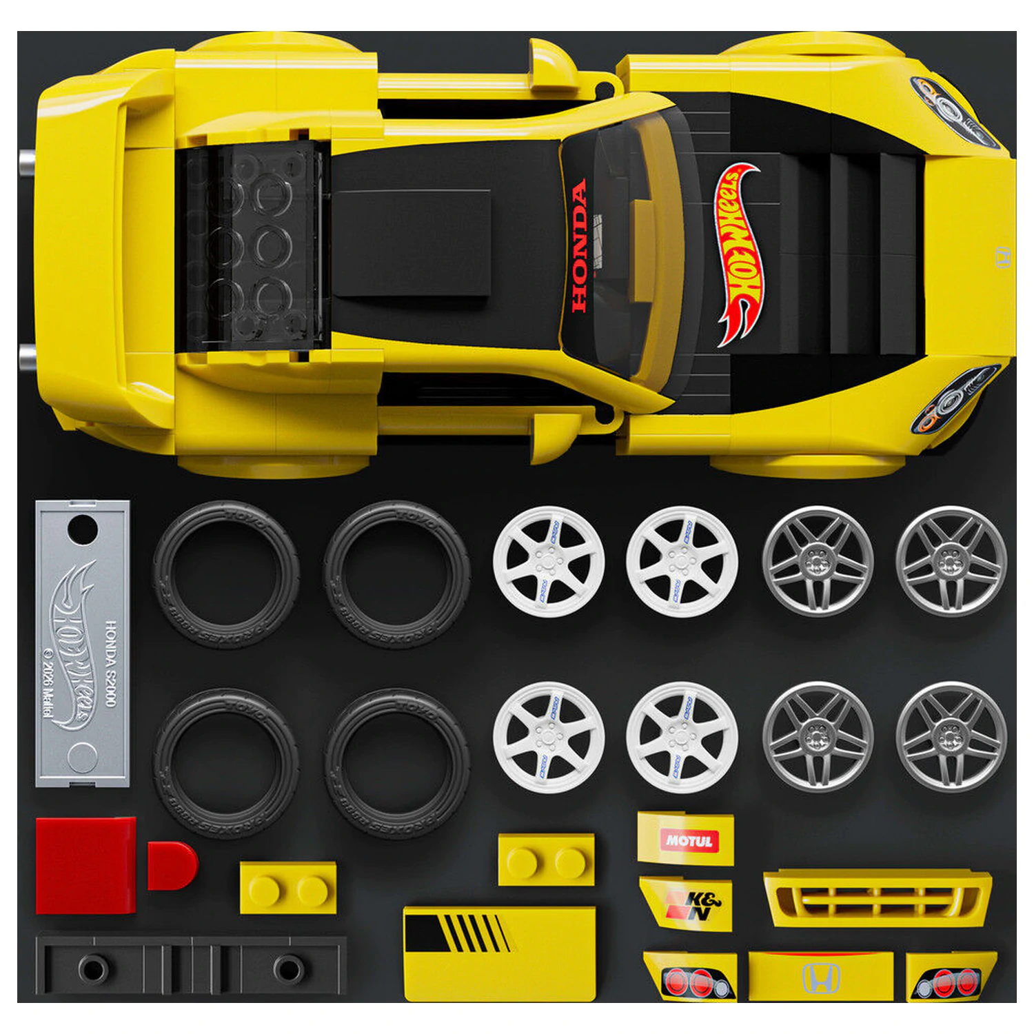 Hot Wheels Speed Series Mattel Brick Shop Building Set 1/32 '07 Honda S2000 product photo