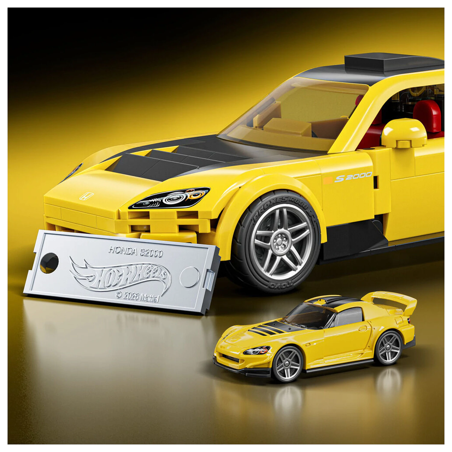 Hot Wheels Speed Series Mattel Brick Shop Building Set 1/32 '07 Honda S2000 product photo
