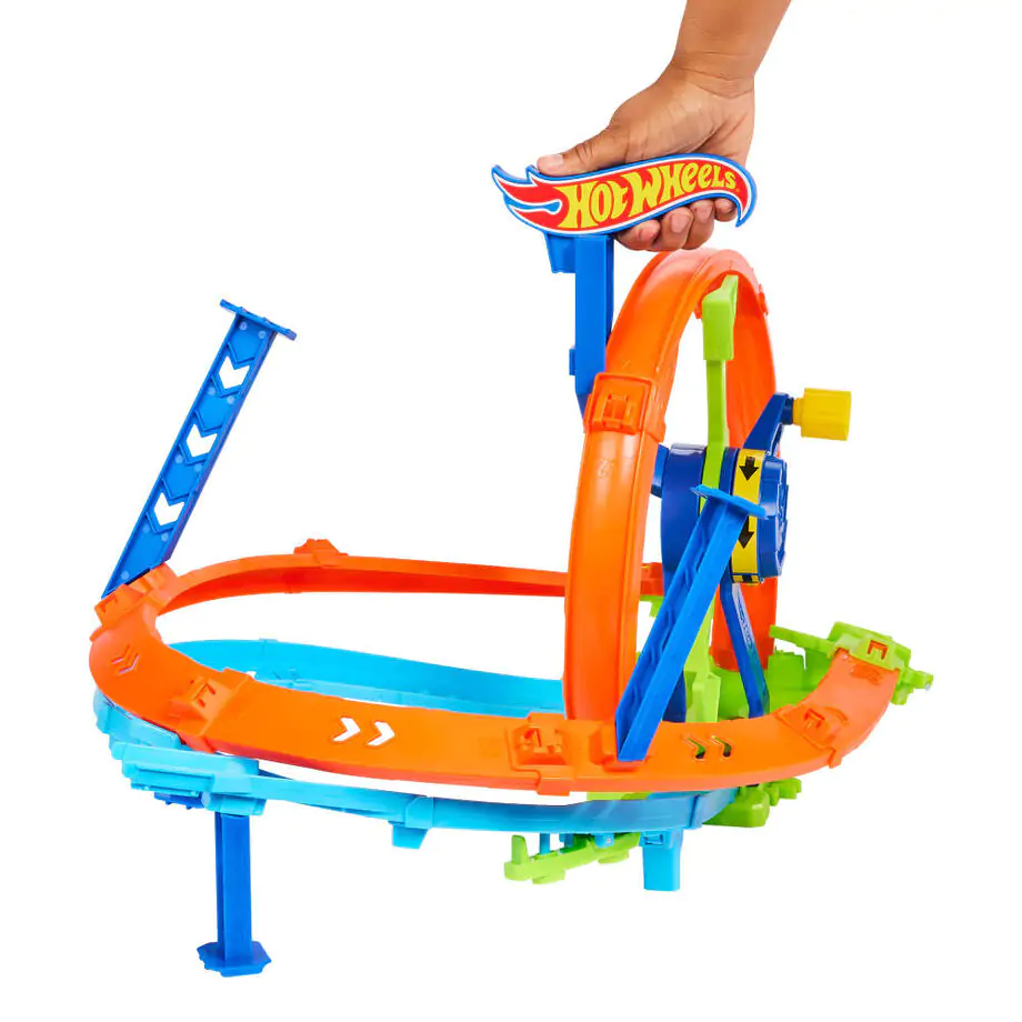 Hot Wheels Stunt Tracks Rapid Launch & Loop Playset product photo