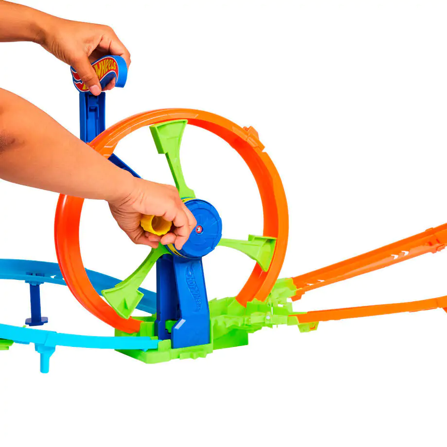 Hot Wheels Stunt Tracks Rapid Launch & Loop Playset product photo