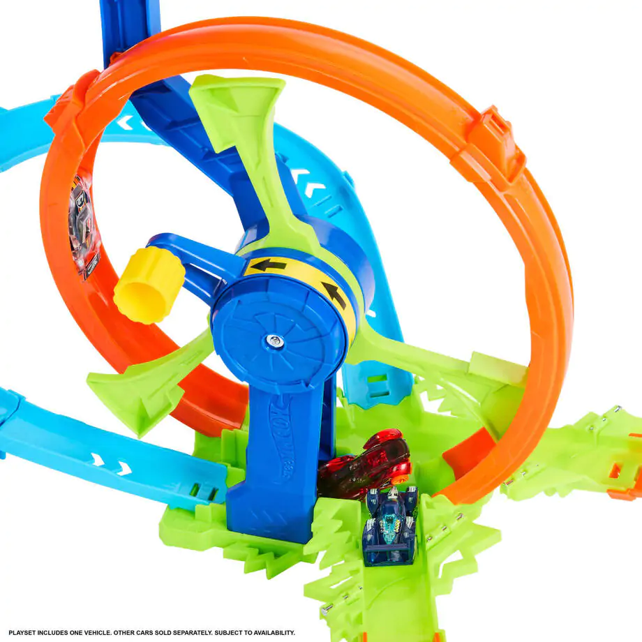 Hot Wheels Stunt Tracks Rapid Launch & Loop Playset product photo