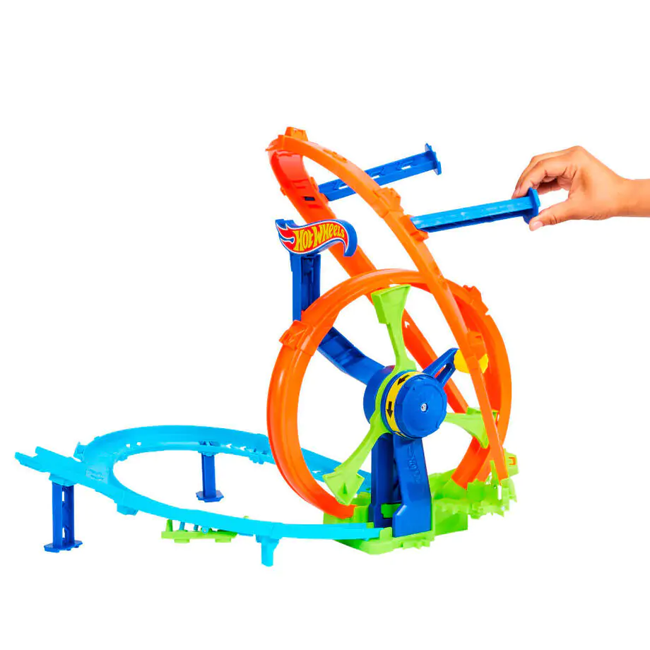 Hot Wheels Stunt Tracks Rapid Launch & Loop Playset product photo