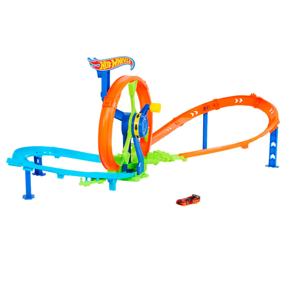 Hot Wheels Stunt Tracks Rapid Launch & Loop Playset product photo