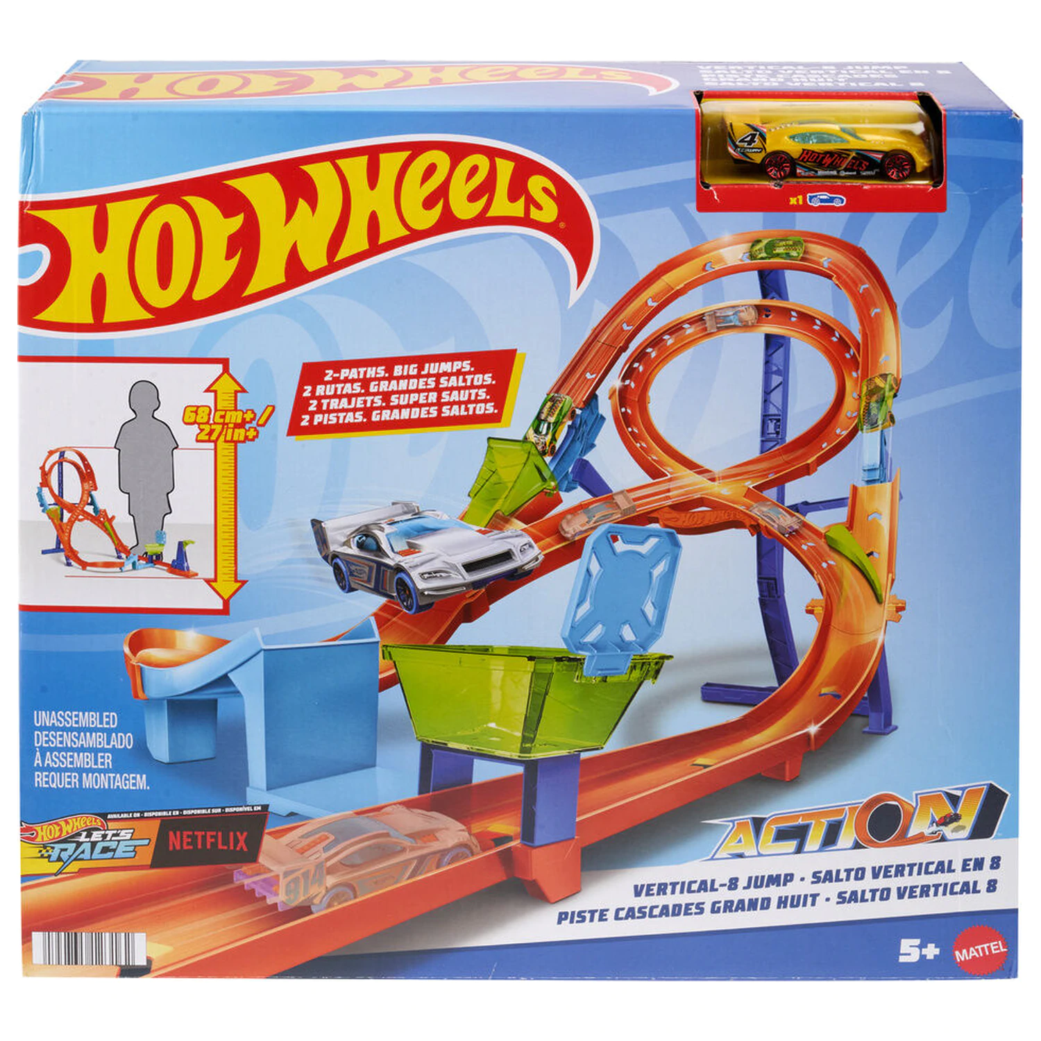 Hot Wheels Vertical 8 jump playset product photo