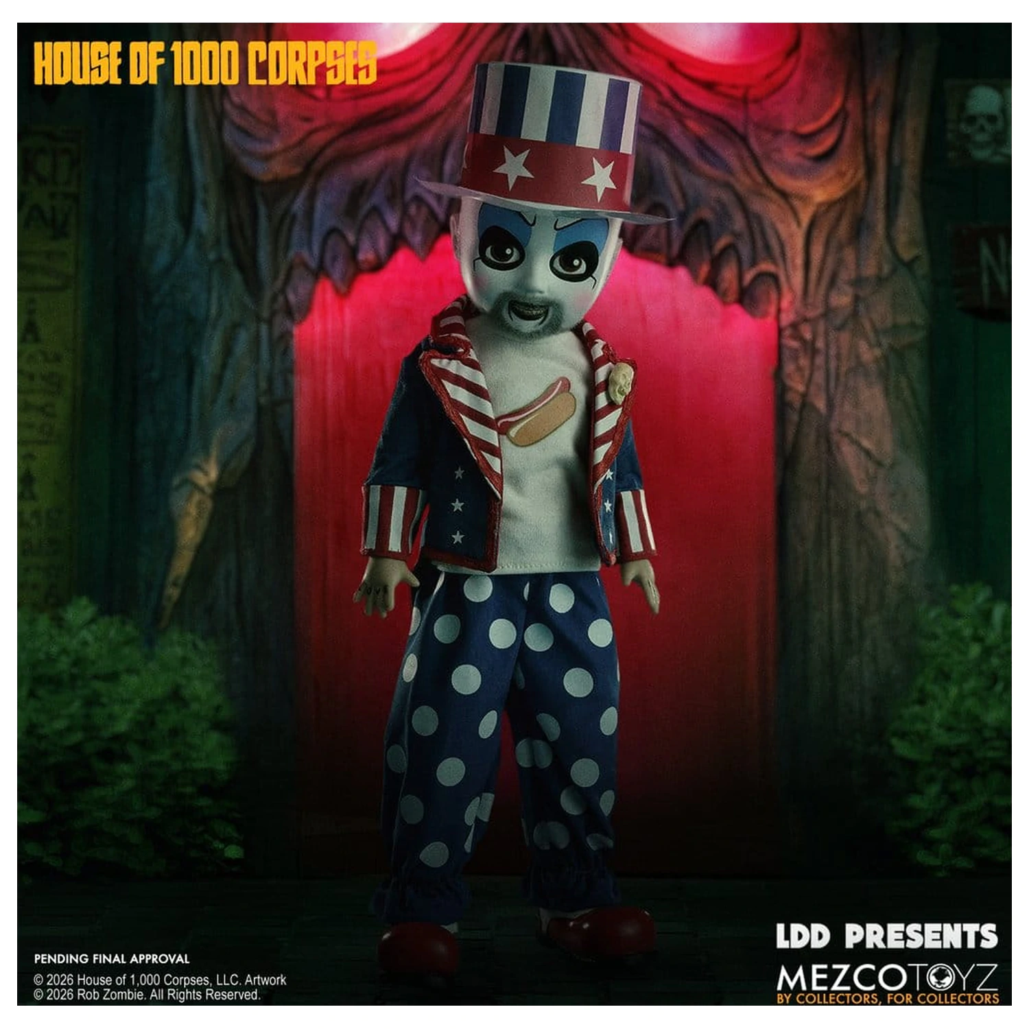 House of 1000 Corpses LDD Presents Doll Captain Spaulding 25 cm product photo