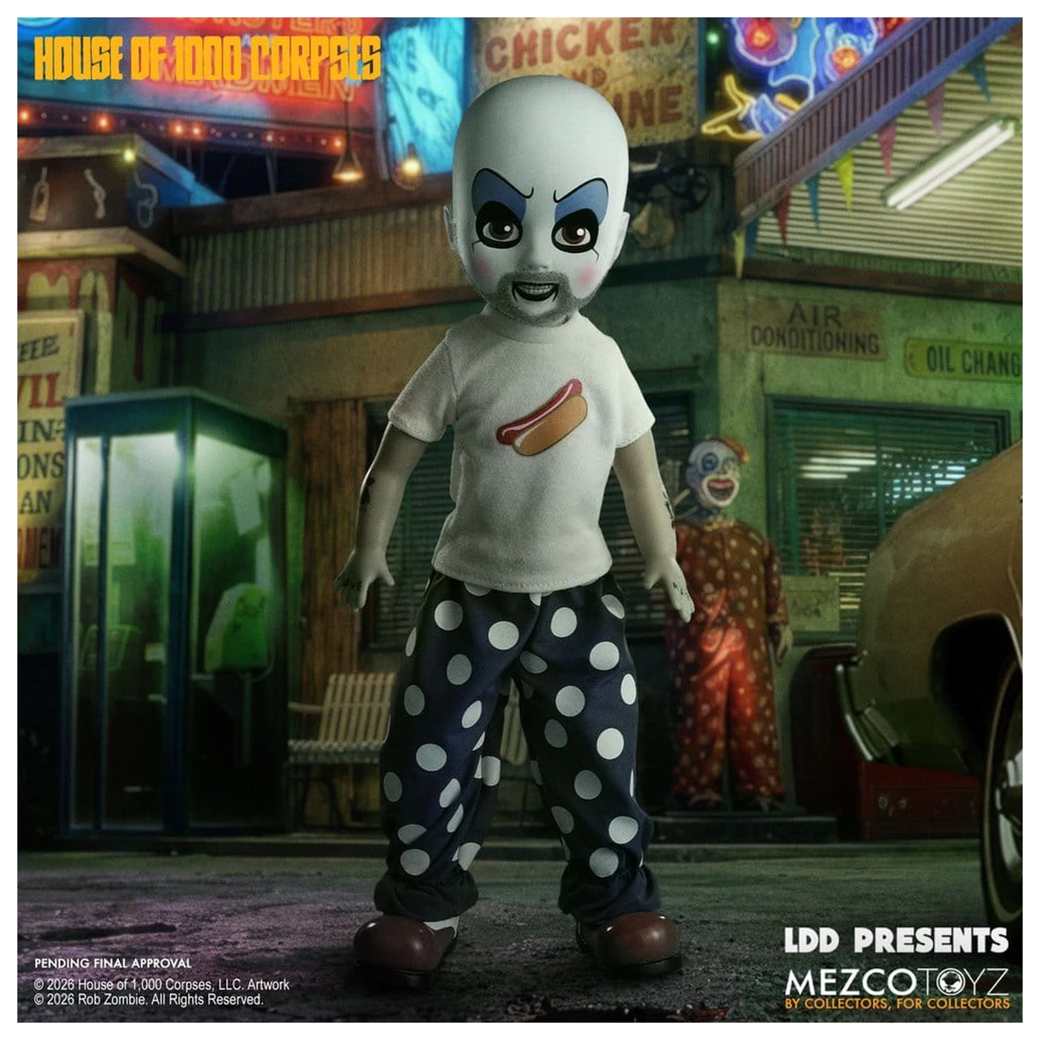 House of 1000 Corpses LDD Presents Doll Captain Spaulding 25 cm product photo