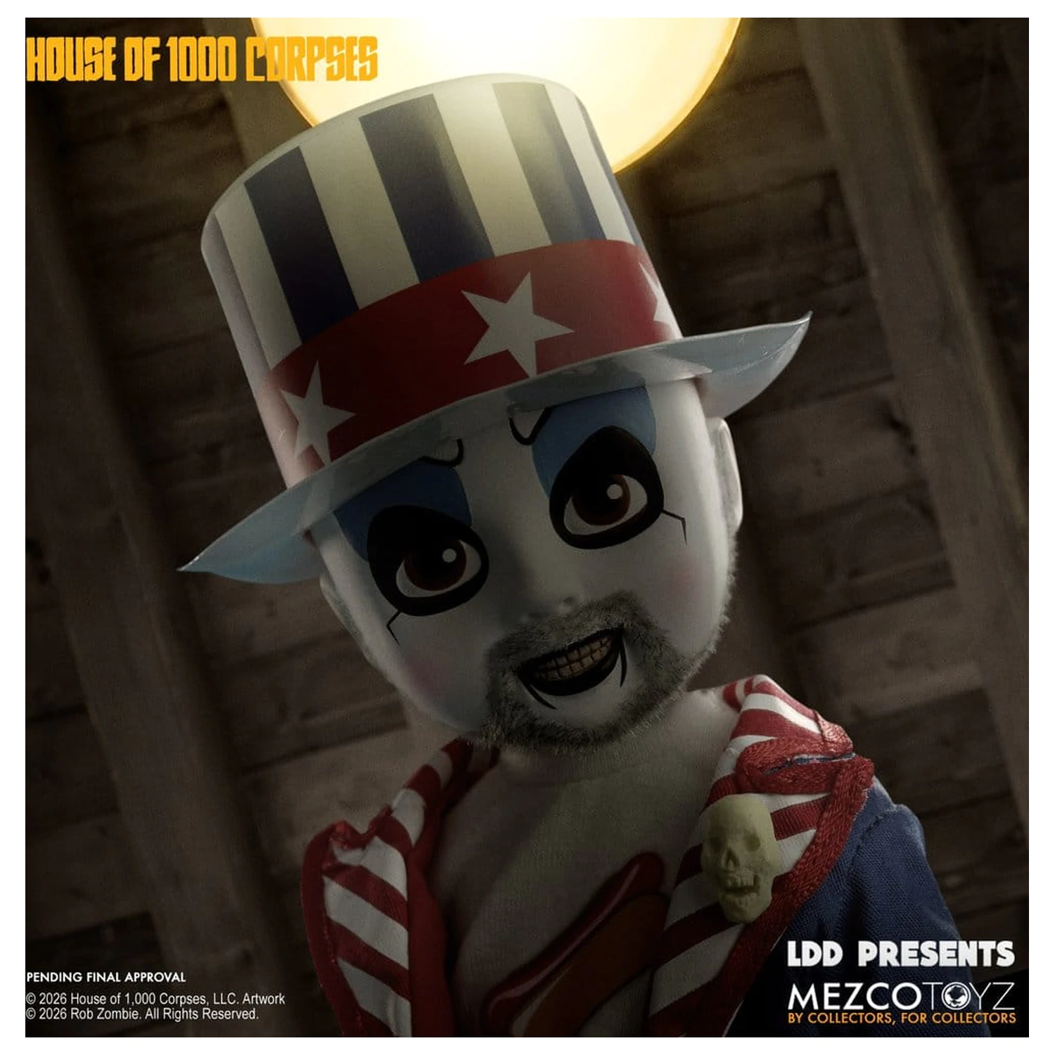 House of 1000 Corpses LDD Presents Doll Captain Spaulding 25 cm product photo