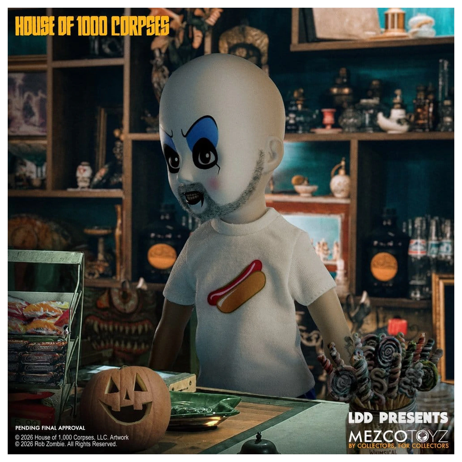 House of 1000 Corpses LDD Presents Doll Captain Spaulding 25 cm product photo