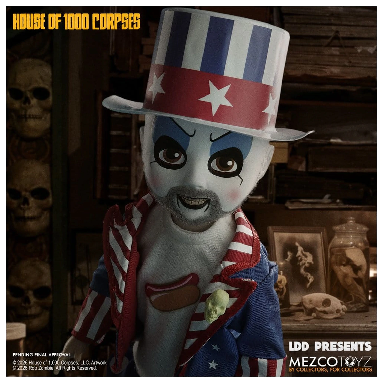 House of 1000 Corpses LDD Presents Doll Captain Spaulding 25 cm product photo