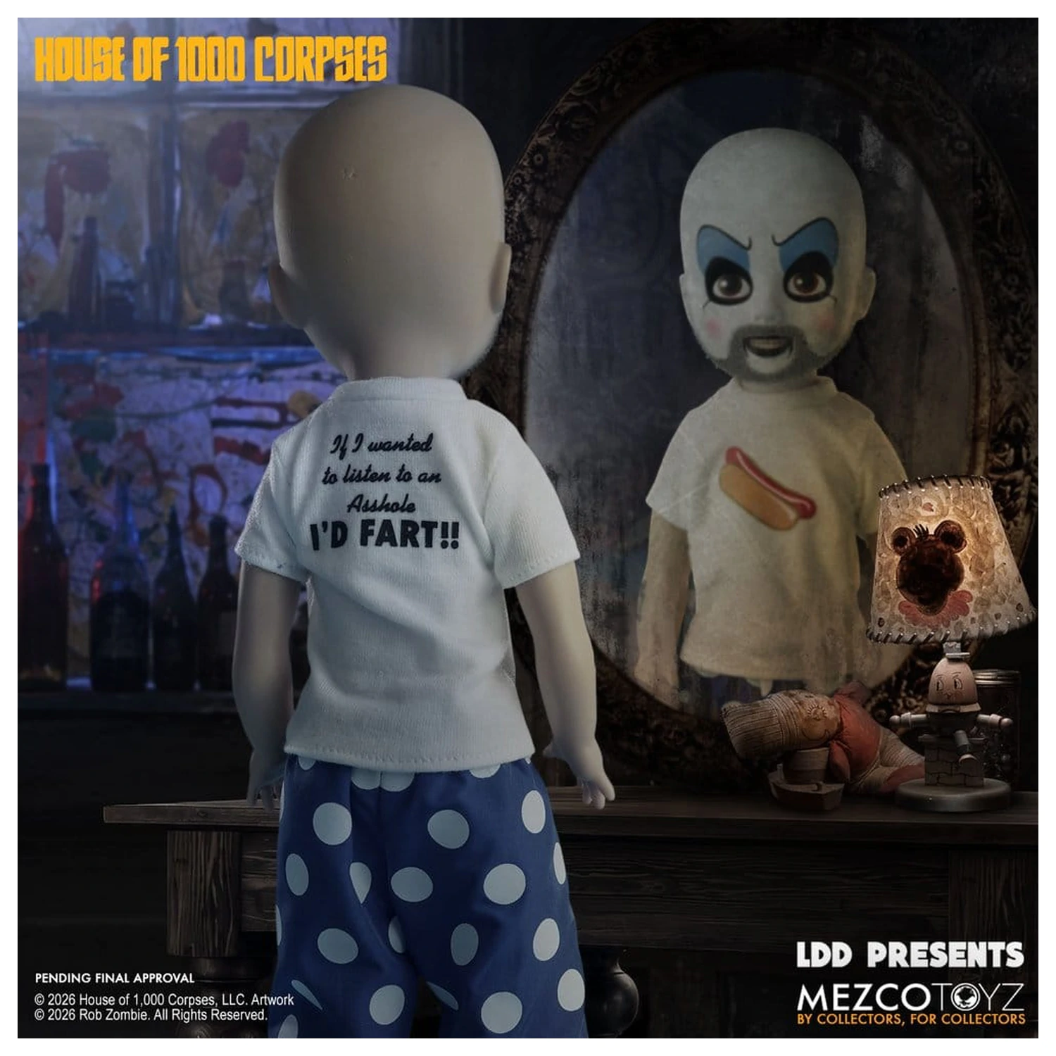 House of 1000 Corpses LDD Presents Doll Captain Spaulding 25 cm product photo