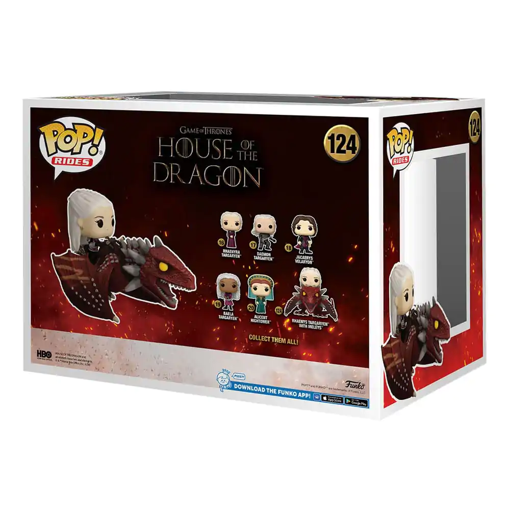 House of the Dragon Funko POP! Rides Deluxe Vinyl Rhaenys Targaryen with Meleys 9 cm product photo