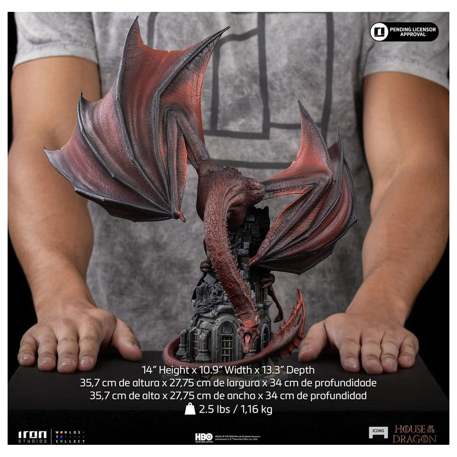 House of the Dragon Icons Statue Caraxes 36 cm product photo