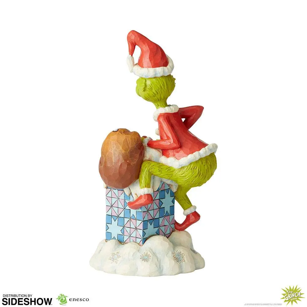 How the Grinch Stole Christmas Statue Grinch Climbing in the Chimney by Jim Shore 23 cm product photo