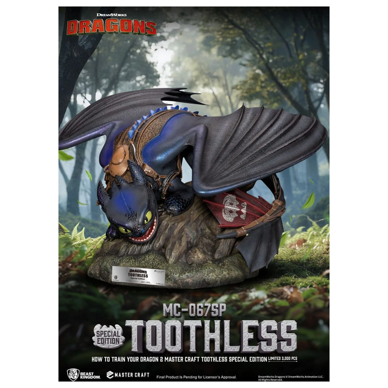 How To Train Your Dragon 2 Master Craft Statue Toothless 38 cm product photo