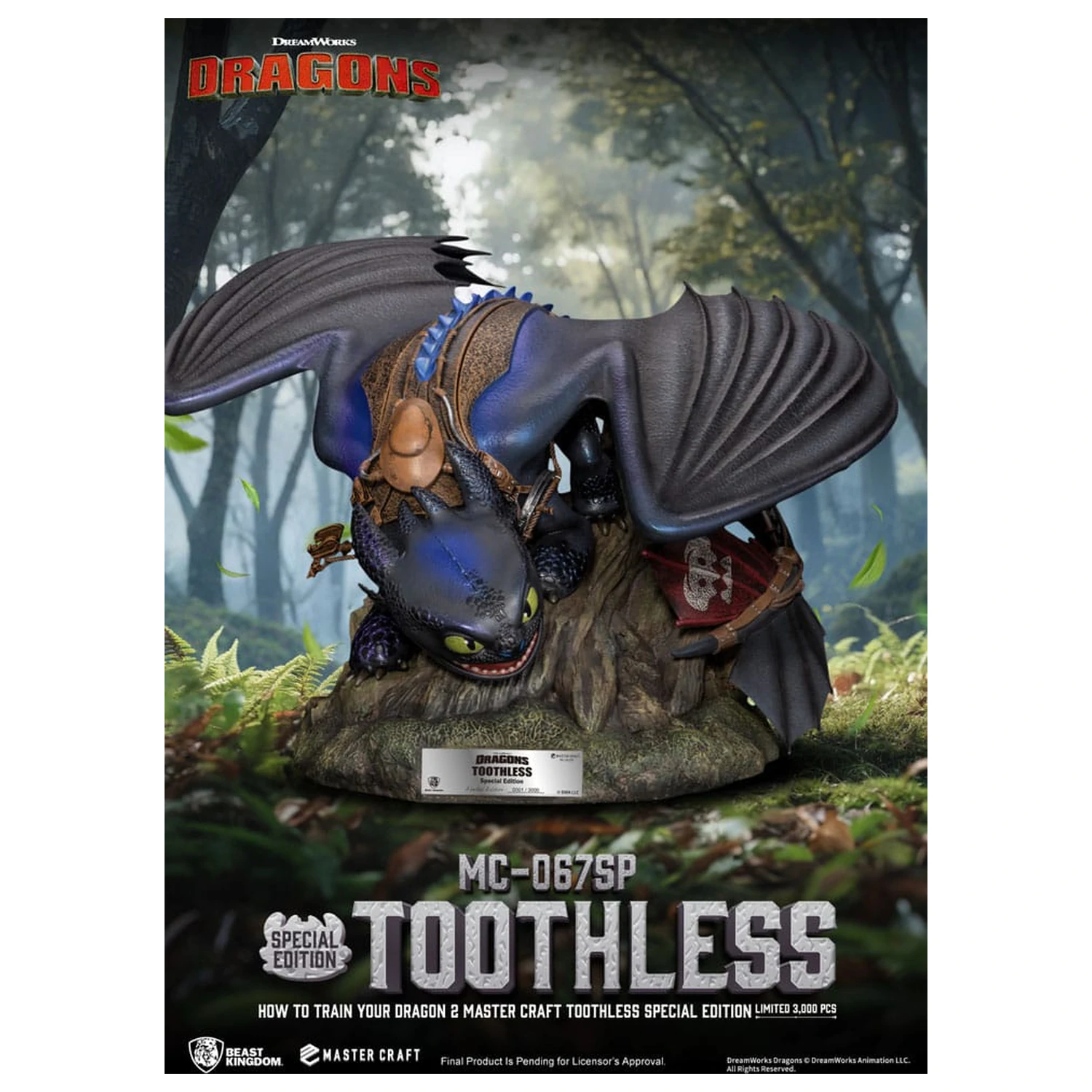 How To Train Your Dragon 2 Master Craft Statue Toothless 38 cm product photo