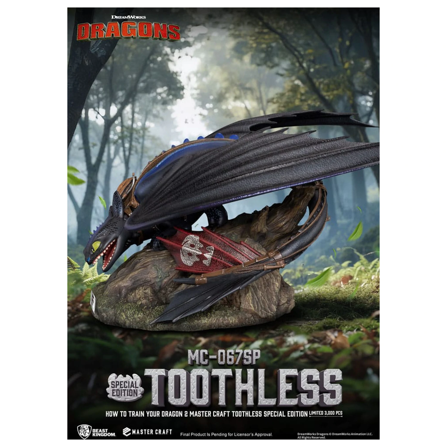 How To Train Your Dragon 2 Master Craft Statue Toothless 38 cm product photo
