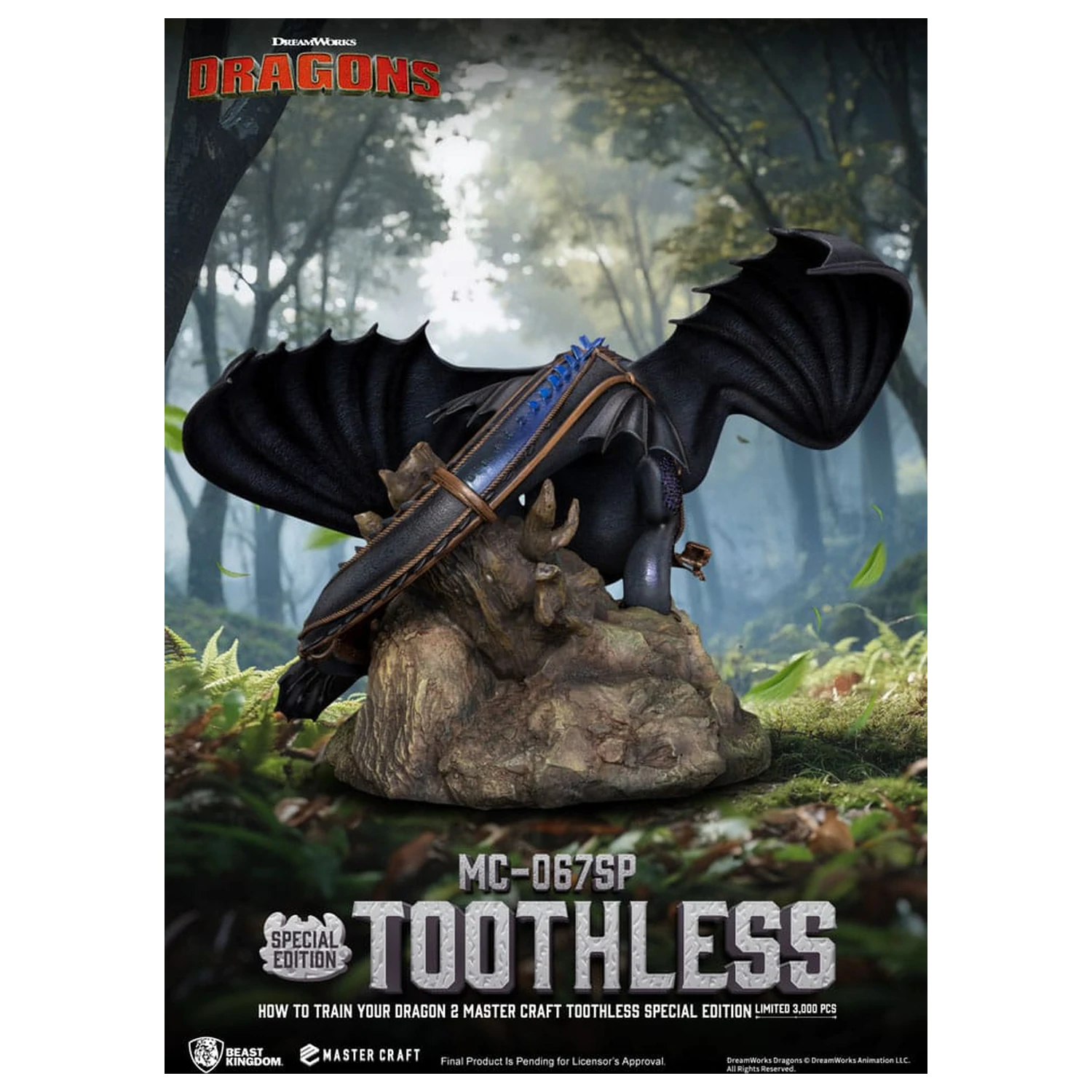 How To Train Your Dragon 2 Master Craft Statue Toothless 38 cm product photo