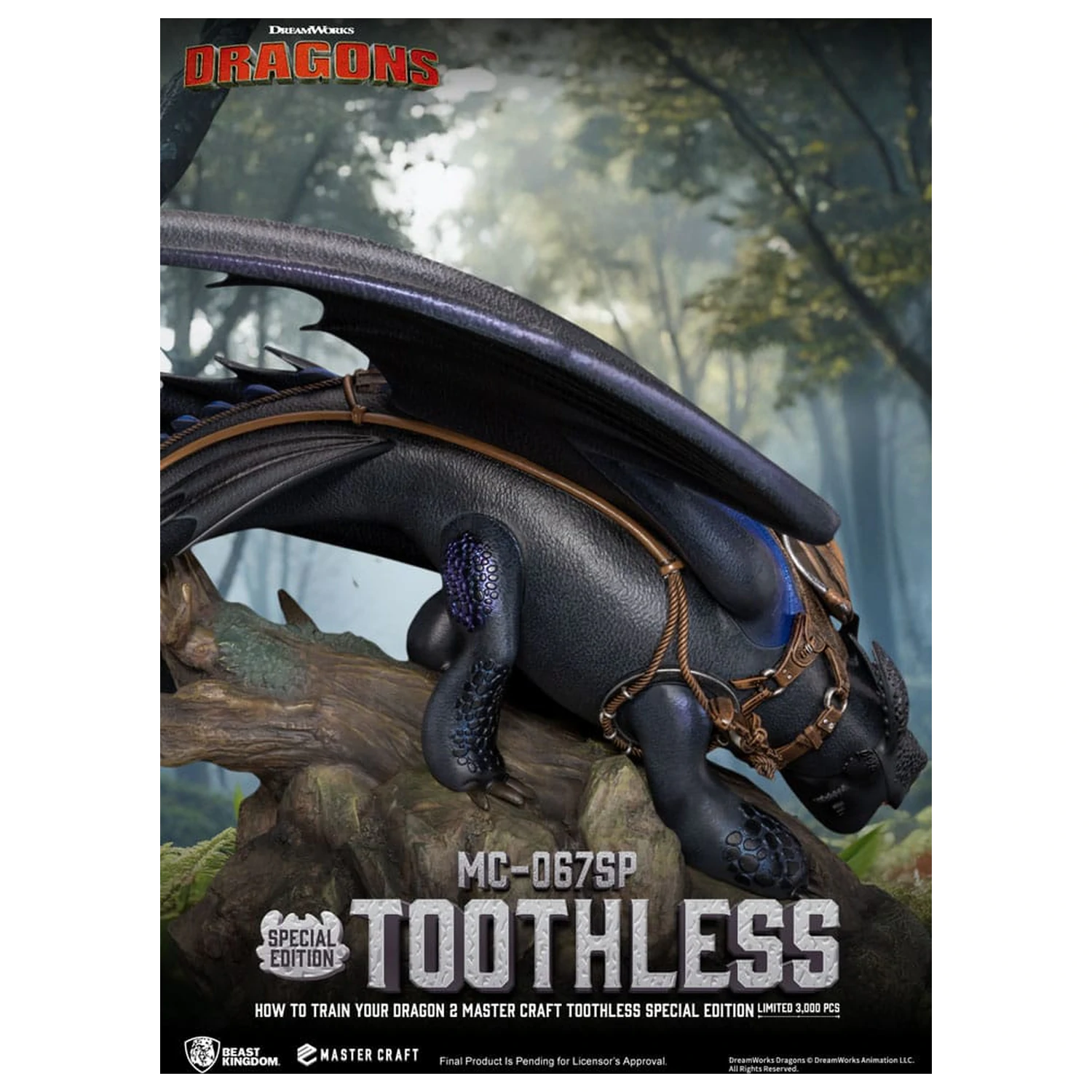 How To Train Your Dragon 2 Master Craft Statue Toothless 38 cm product photo