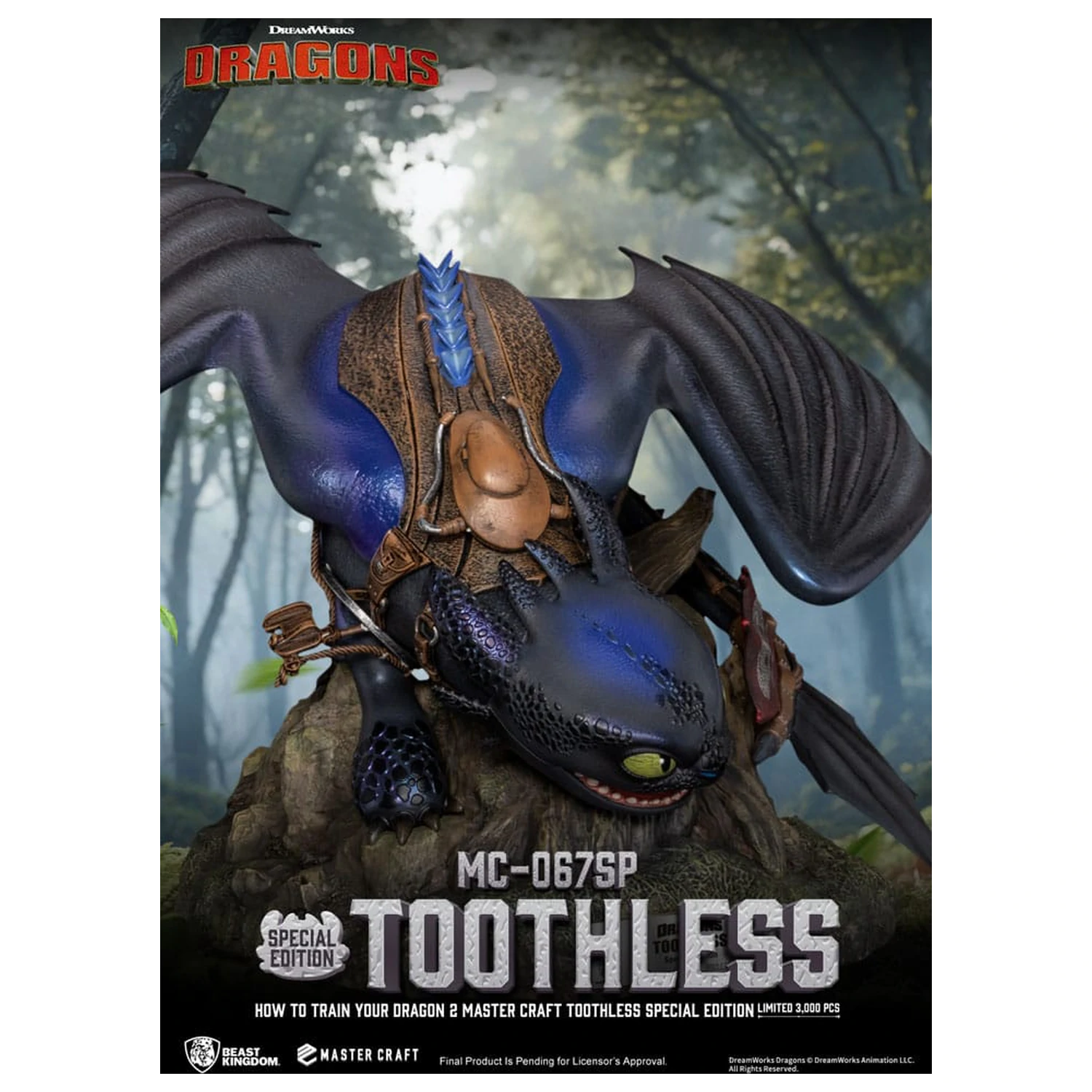 How To Train Your Dragon 2 Master Craft Statue Toothless 38 cm product photo