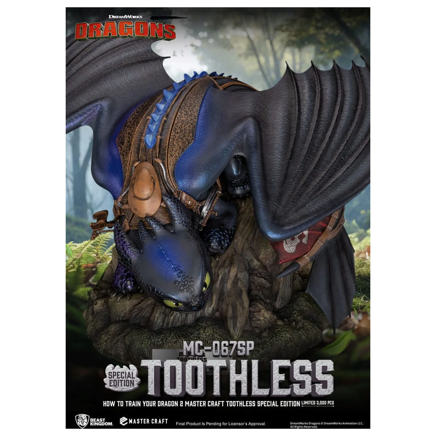 How To Train Your Dragon 2 Master Craft Statue Toothless 38 cm product photo