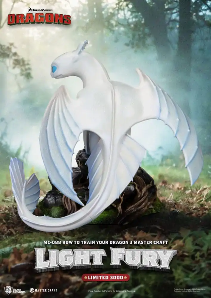 How To Train Your Dragon 3 Master Craft Statue Light Fury 29 cm termékfotó