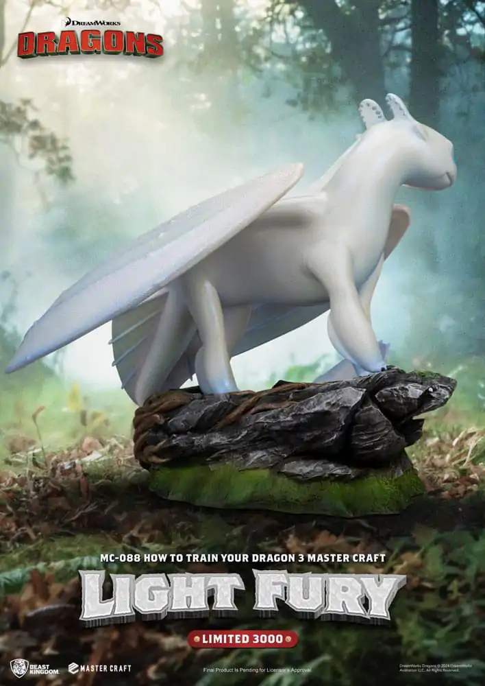 How To Train Your Dragon 3 Master Craft Statue Light Fury 29 cm termékfotó