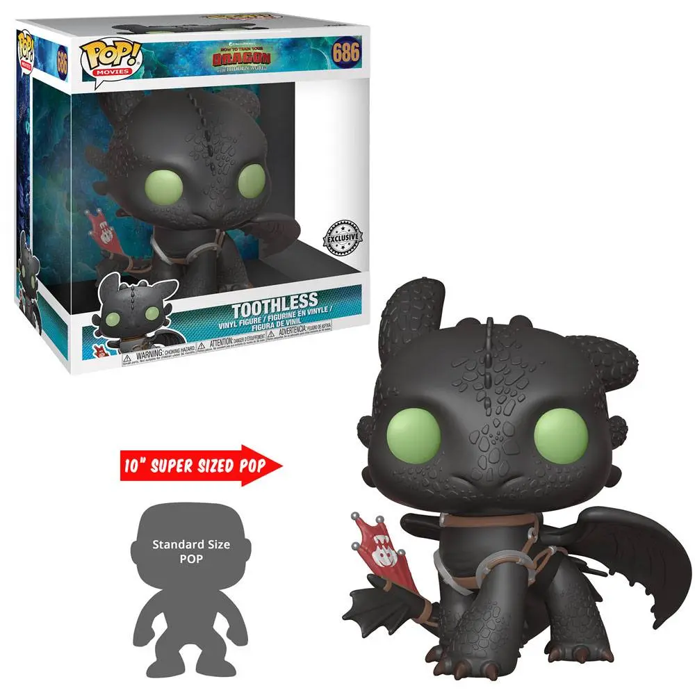 How to Train Your Dragon 3 Super Sized POP! Vinyl Figure Toothless 25 cm product photo
