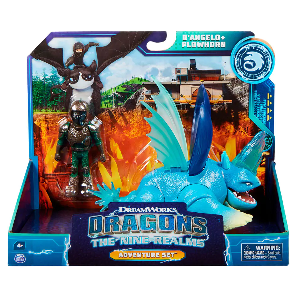 How to Train Your Dragon D Angelo y Plowhorn The Nine Realms pack 2 figures product photo