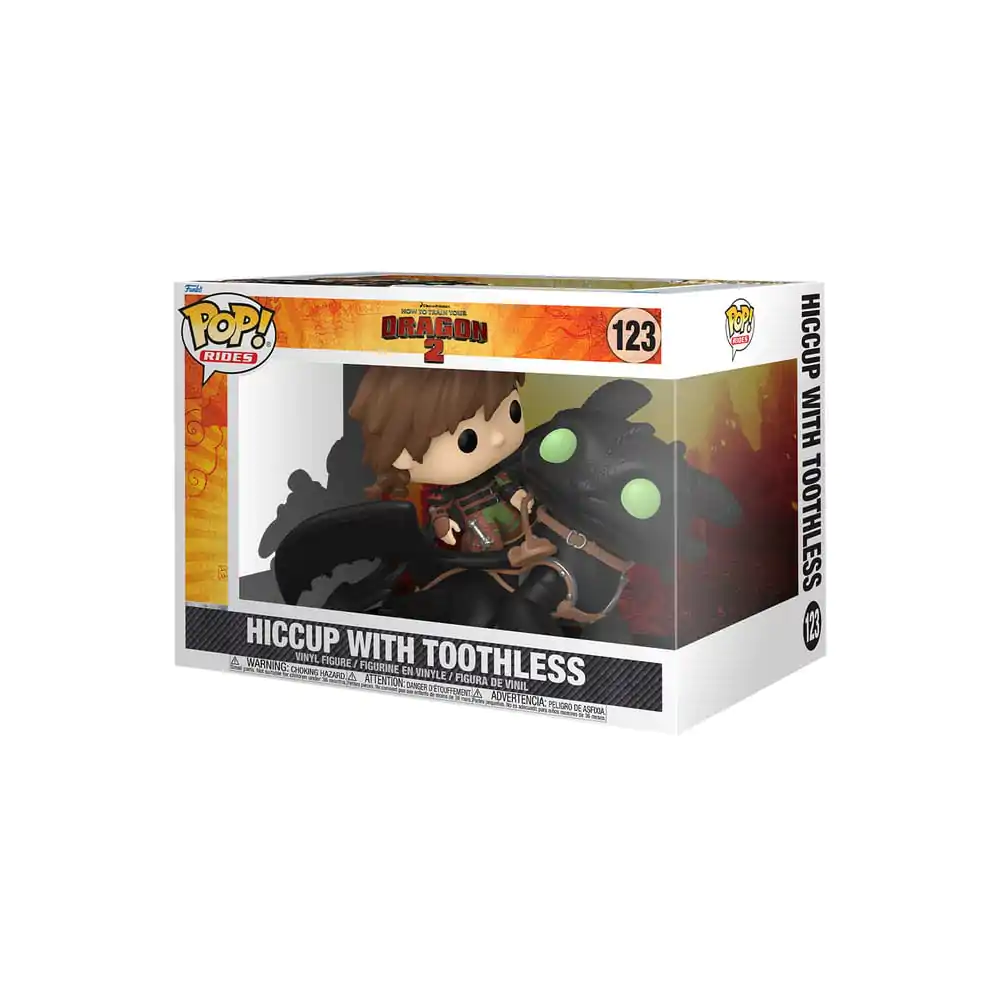 How to Train Your Dragon Funko POP! Rides Deluxe Vinyl Hiccup w/Toothless 9 cm product photo