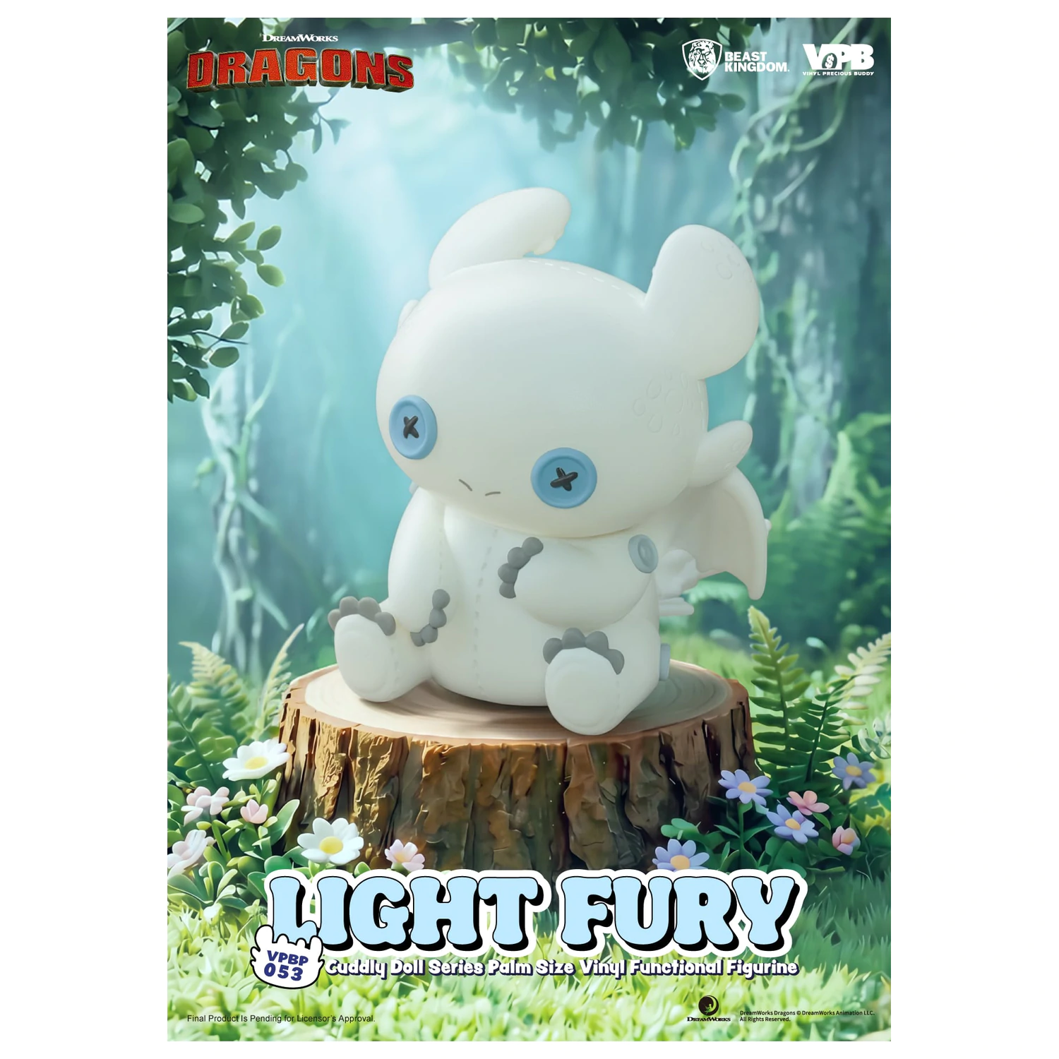 How To Train Your Dragon Light Fury Bank Vinyl Figure 11.2cm product photo