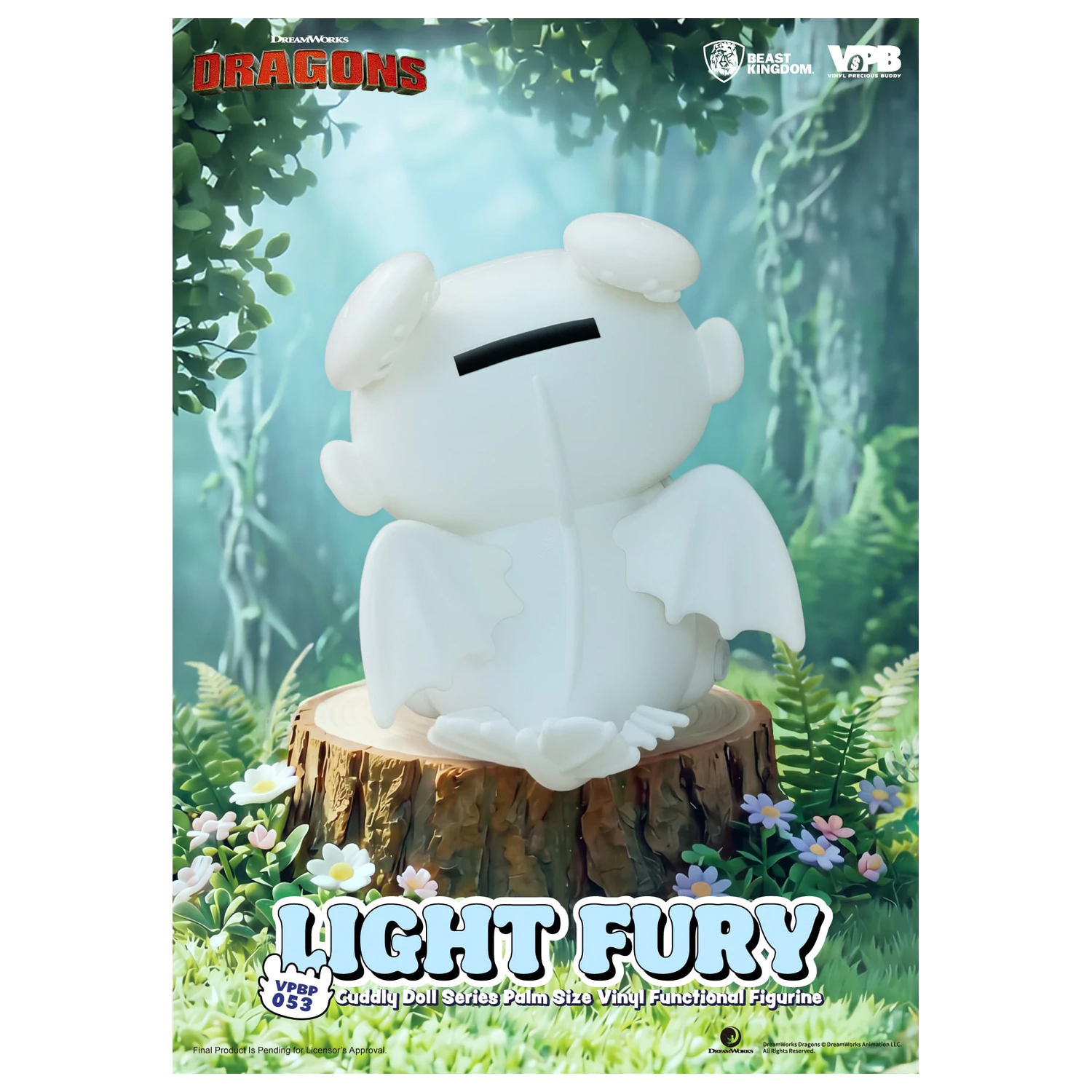 How To Train Your Dragon Light Fury Bank Vinyl Figure 11.2cm product photo