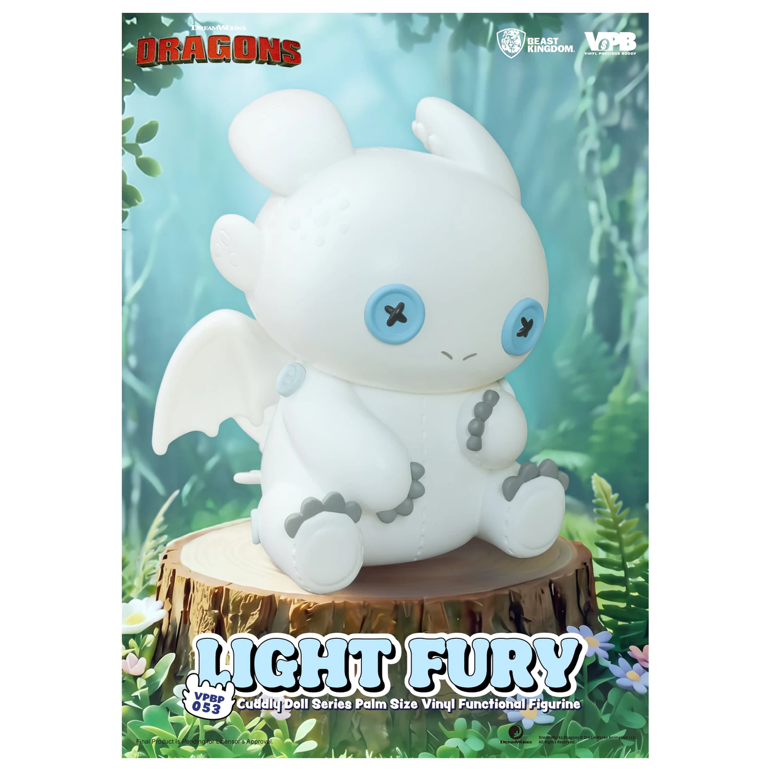 How To Train Your Dragon Light Fury Bank Vinyl Figure 11.2cm product photo