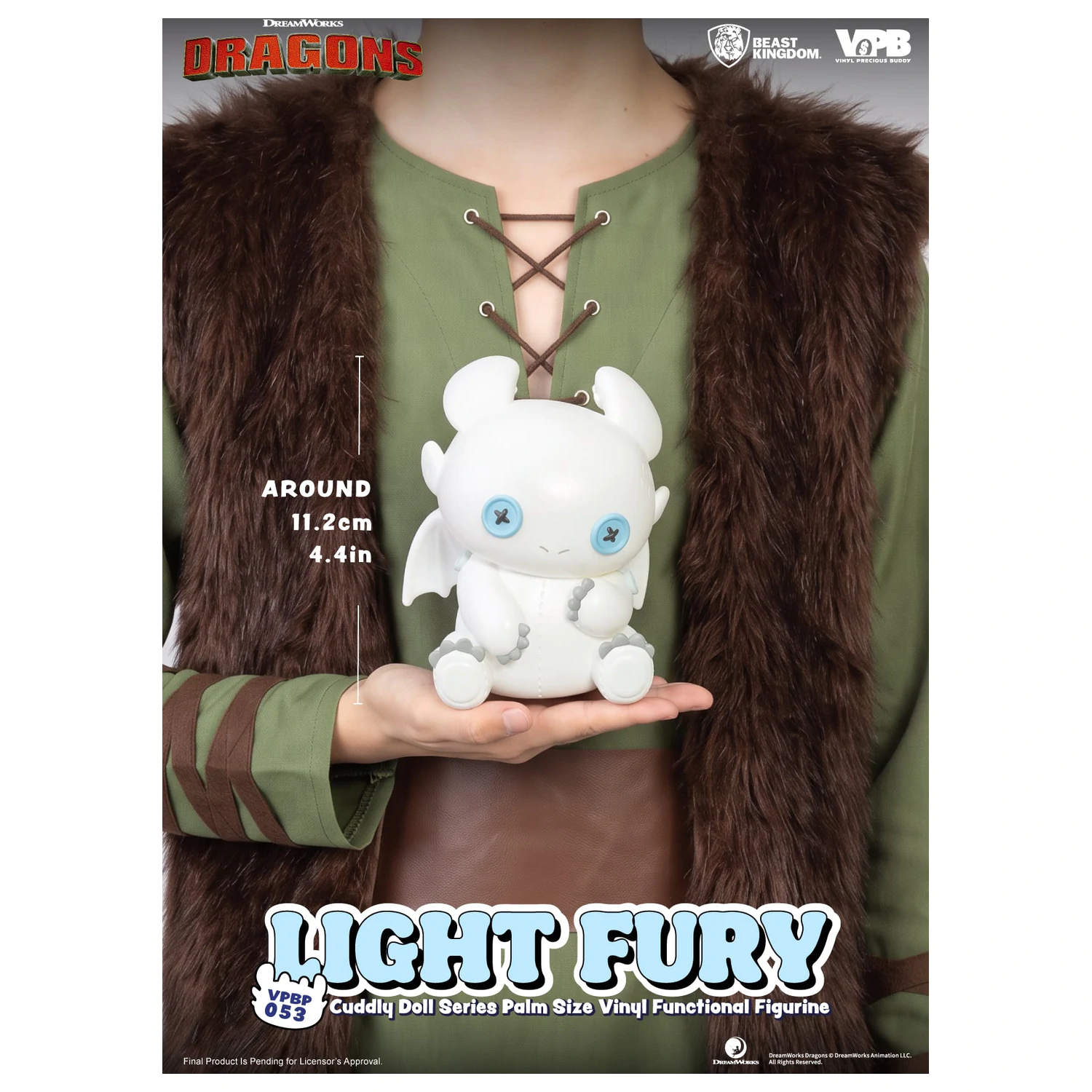 How To Train Your Dragon Light Fury Bank Vinyl Figure 11.2cm product photo