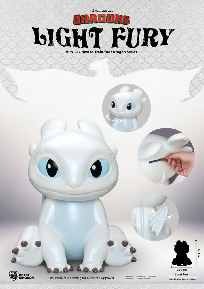 How to Train Your Dragon Funktional Figure Vinyl Light Fury 35 cm product photo