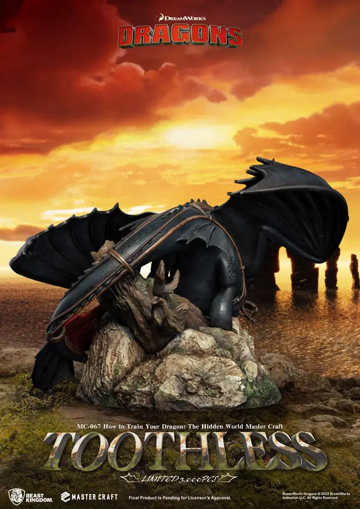 How To Train Your Dragon Master Craft Statue Toothless 24 cm termékfotó