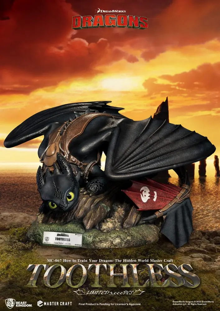 How To Train Your Dragon Master Craft Statue Toothless 24 cm termékfotó