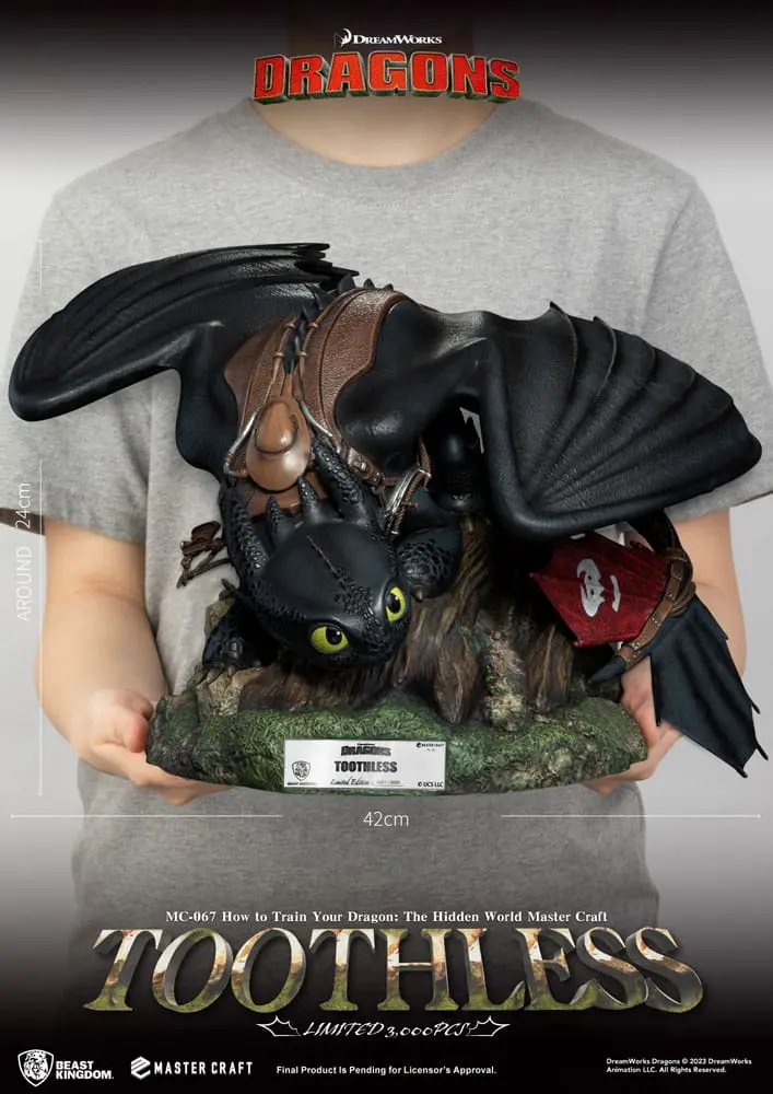 How To Train Your Dragon Master Craft Statue Toothless 24 cm termékfotó