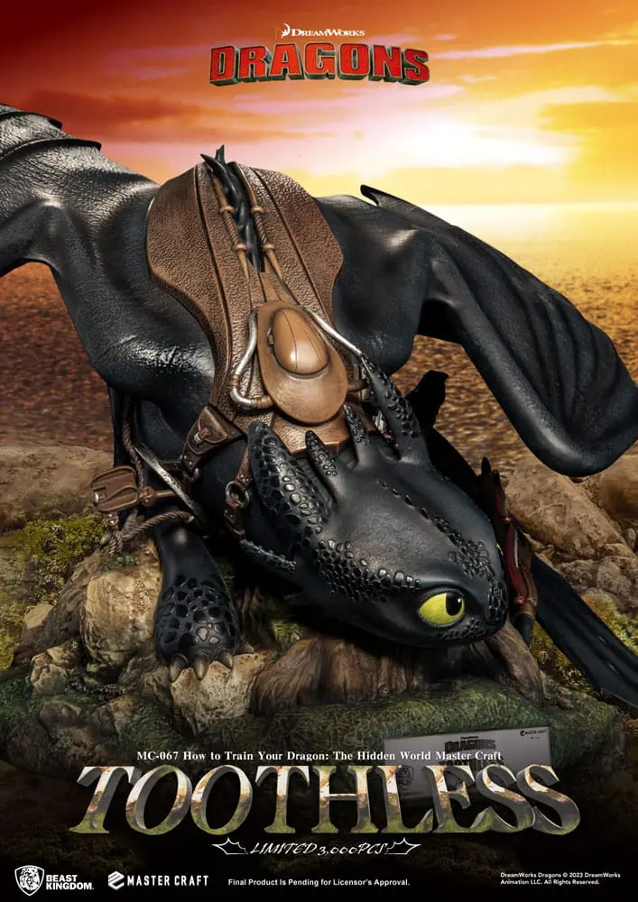 How To Train Your Dragon Master Craft Statue Toothless 24 cm termékfotó