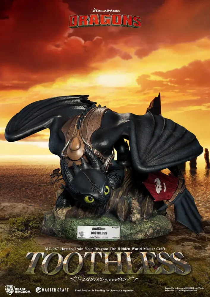 How To Train Your Dragon Master Craft Statue Toothless 24 cm termékfotó