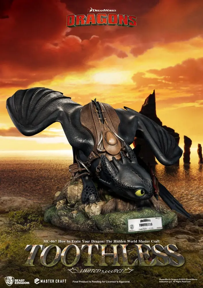 How To Train Your Dragon Master Craft Statue Toothless 24 cm termékfotó