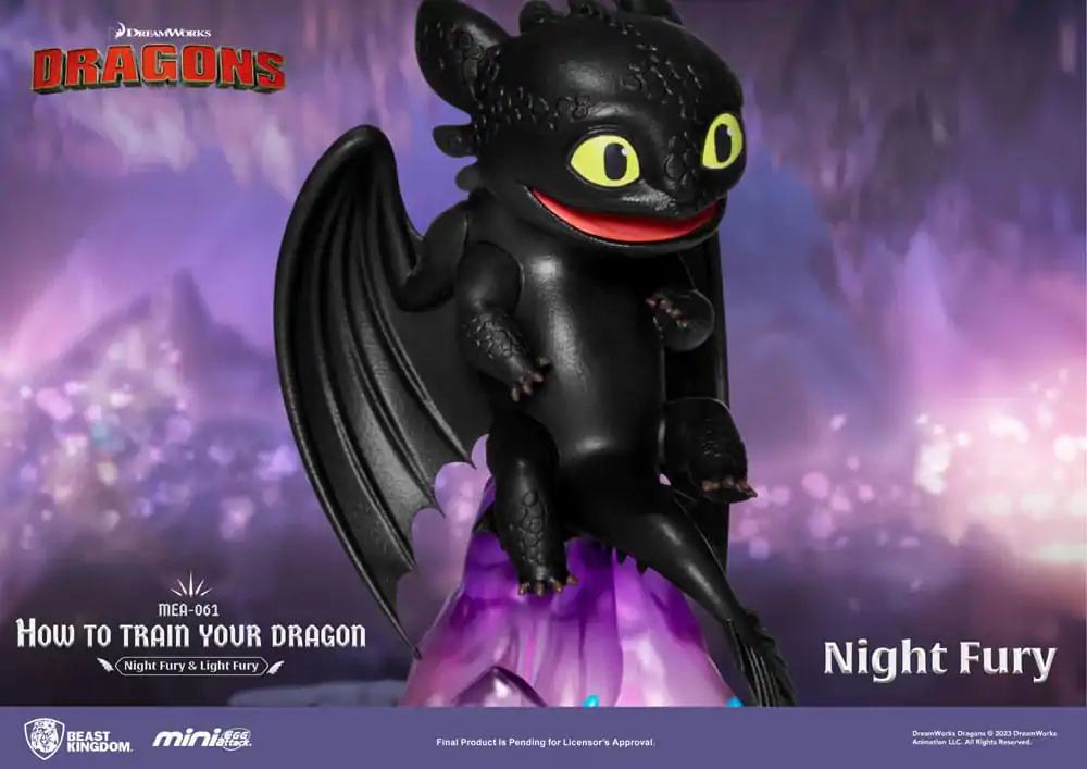 How To Train Your Dragon Mini Egg Attack Figures 2-Pack Night Fury & Light Fury 10 cm product photo
