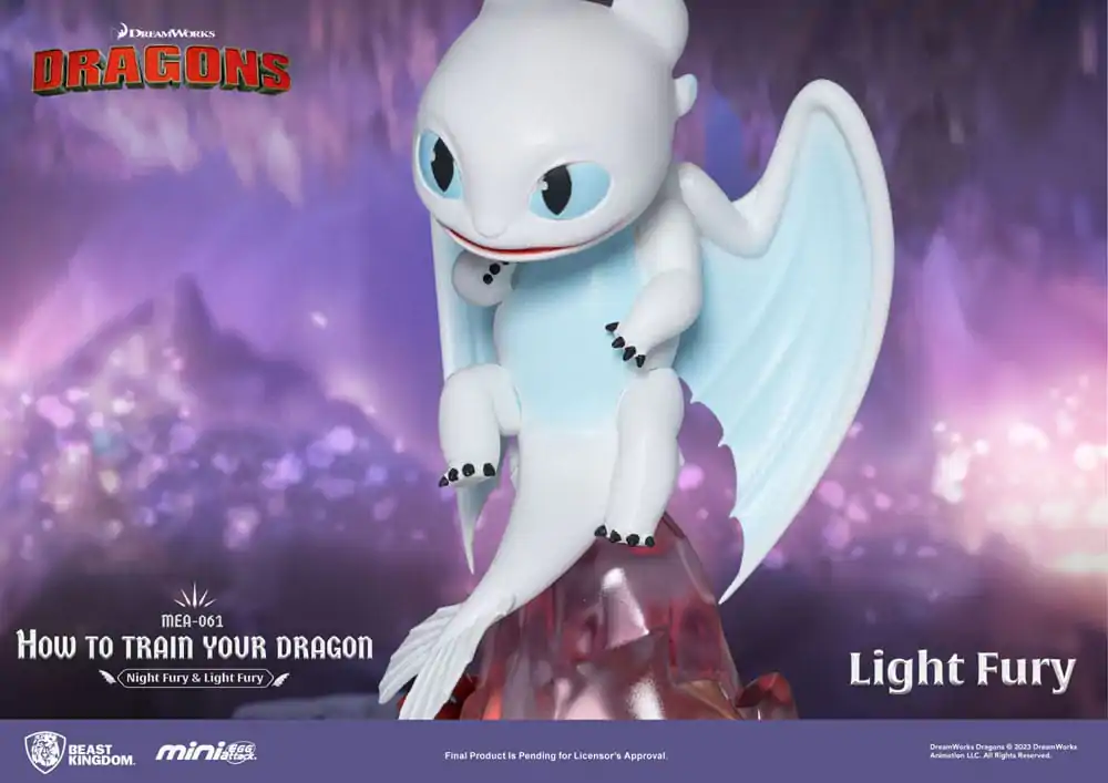 How To Train Your Dragon Mini Egg Attack Figures 2-Pack Night Fury & Light Fury 10 cm product photo